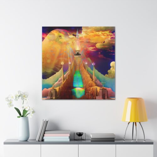 Temple-beit hamikdash Original painting Canvas Gallery,Anniversary Gifts,Personal design,Support Israel,Jewish Art,Israel Art,Judaica Art - Image 4