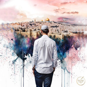 Jerusalem landscape - Home Decor, Art wall home decor, Gallery Canvas print, Original paintings, Colorful Wall Art, Large Wall Art