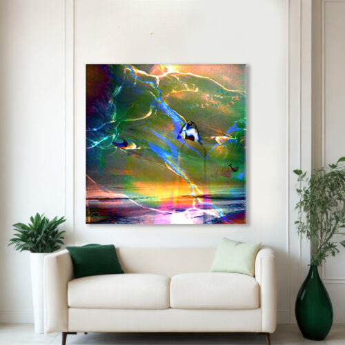 Jesus Art, Home Decor, Art wall home decor, Gallery Canvas print, Original paintings, Colorful Wall Art, Large Wall Art - Image 3