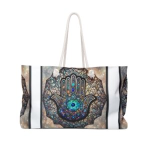 Hamsa Hand, Luggage Bag, Weekender Bag,fashion woman's bag,Costom Gift Ideas, Bag with strap,Personalized Bag, Custom Bag,Travel Bag