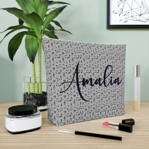 Personalized Cotton Cosmetic Bag, Custom Makeup Bag, Bride Toiletry Bag,  Bridesmaid Gifts,Wedding Gift, Travel Toiletry Bag - Image 3