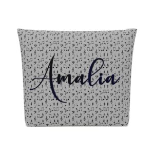 Personalized Cotton Cosmetic Bag, Custom Makeup Bag, Bride Toiletry Bag,  Bridesmaid Gifts,Wedding Gift, Travel Toiletry Bag