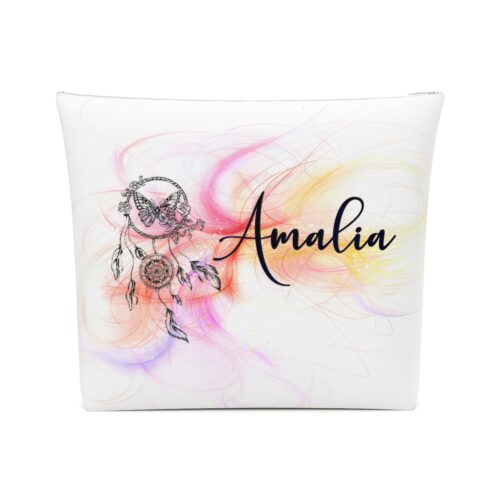 Personalized Cotton Cosmetic Bag, Custom Makeup Bag, Bride Toiletry Bag,  Bridesmaid Gifts,Wedding Gift, Travel Toiletry Bag