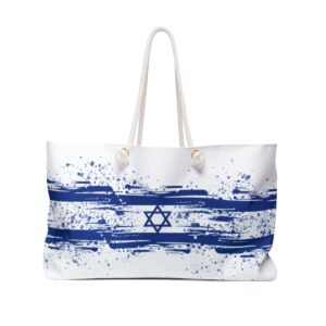 Israel Luggage Bag, Weekender Bag,fashion woman's bag,Costom Gift Ideas, Bag with strap,Personalized Bag, Custom Bag,Travel Bag