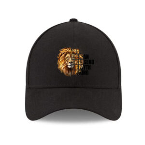 The Man the Legend Lion - Baseball Cotton cap | Personalized Cap Custom Cap - Unisex Personalised Dad Style, Hat with Initials - One Size - Gift for Him or Her