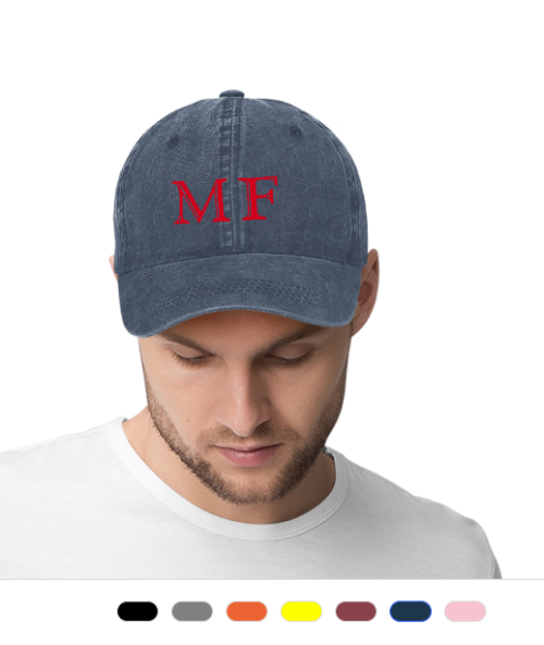 Unisex Vintage Embroidered Baseball Cap | with Initials | Personalized Cap | Custom Embroidery Design on Baseball Cap | Great Gift for him & her - Image 4