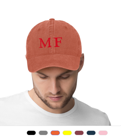 Unisex Vintage Embroidered Baseball Cap | with Initials | Personalized Cap | Custom Embroidery Design on Baseball Cap | Great Gift for him & her - Image 10