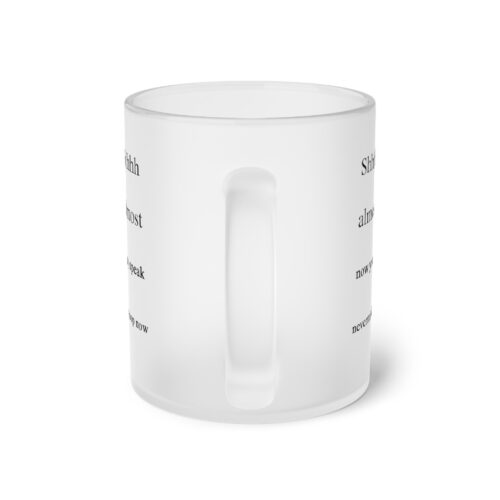 Frosted Glass Mug, Personalized Gift, Custom Minimalist Funny Large Coffee Cup, Hot Chocolate, Mug Designs, Dishwasher safe - Image 3