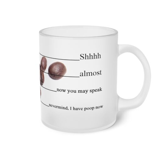 Frosted Glass Mug, Personalized Gift, Custom Minimalist Funny Large Coffee Cup, Hot Chocolate, Mug Designs, Dishwasher safe
