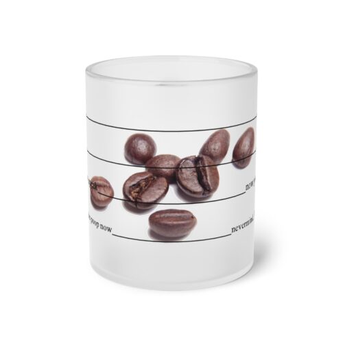 Frosted Glass Mug, Personalized Gift, Custom Minimalist Funny Large Coffee Cup, Hot Chocolate, Mug Designs, Dishwasher safe - Image 2