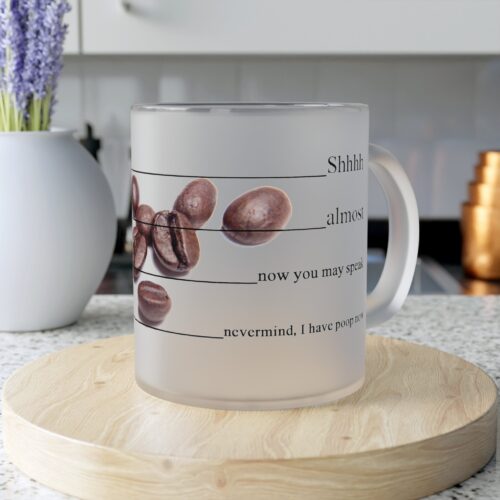 Frosted Glass Mug, Personalized Gift, Custom Minimalist Funny Large Coffee Cup, Hot Chocolate, Mug Designs, Dishwasher safe - Image 6