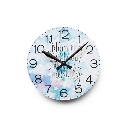 Romantic Acrylic Wall Clock , perfect  present, for mom, Mother's Day Gifts, Round + Square - Image 2