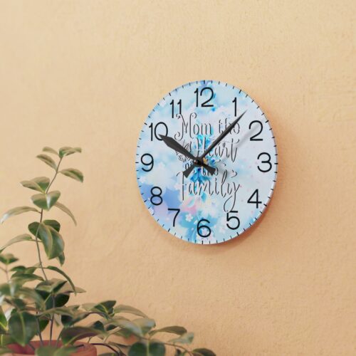 Romantic Acrylic Wall Clock , perfect  present, for mom, Mother's Day Gifts, Round + Square - Image 10