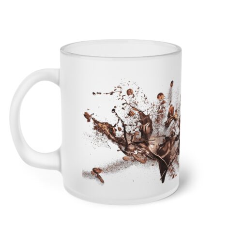 Frosted Glass Mug Personalized Gift Custom Minimalist Large Coffee Mug Couples Gift Photo Custom, Hot Chocolate, Mug Designs,Dishwasher safe - Image 4