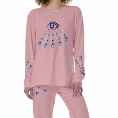 The Evil Eye Women's Pajamas Set Long Sleeves,Sleepwear Women,PJs Bridesmaids, Nightie Pajamas Set, Nightdress Women,Bridal Pajamas - Image 7