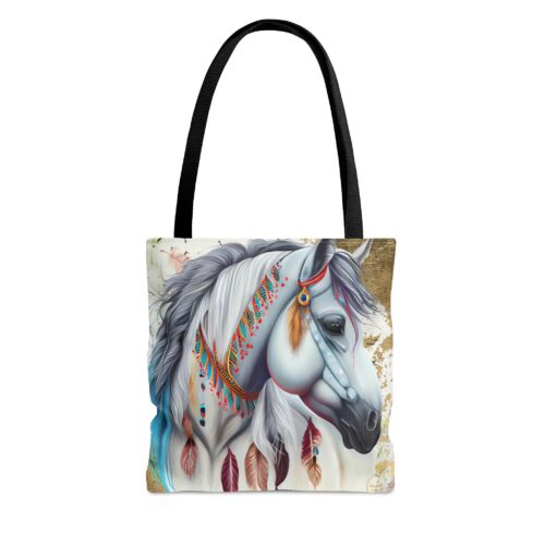 White horse,Animal Tote Bag, Aesthetic Totebag, Stylish Tote Bag,Bag for Men,Bag for Life,Bag for Women,Shopping Bag,Anniversary gift - Image 10