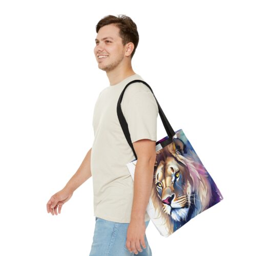 Lion Tote Bag, Animal art, Aesthetic Totebag,Stylish Tote Bag,Bag for Men,Bag for Life,Bag for Women,Shopping Bag,Anniversary gift,Wild life - Image 2