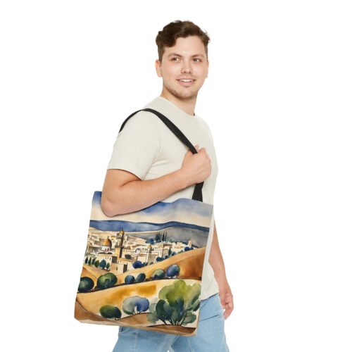 Jerusalem Tote Bag,Aesthetic Stylish Tote Bag,Bag for Men,Bag for Life,Bag for Women,Shopping Bag,Anniversary gift, Huge Tote,  Vacation Bag - Image 6