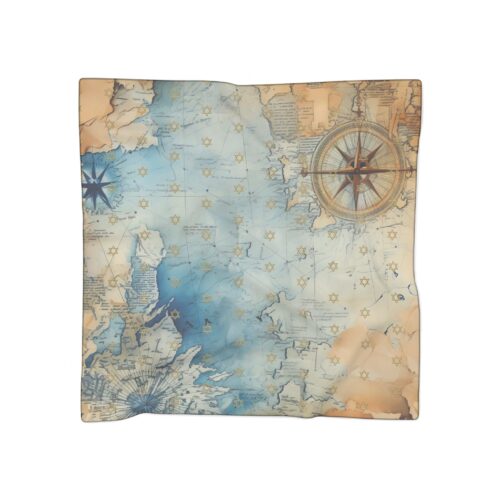 Bandana Hair Poly Scarf,Jewish Gift,Star of David,Bat Mitzvah,Holiday Scarf,Holiday Gifts,Gifts for Wife,Gifts for Her,Bandanas for Her - Image 5