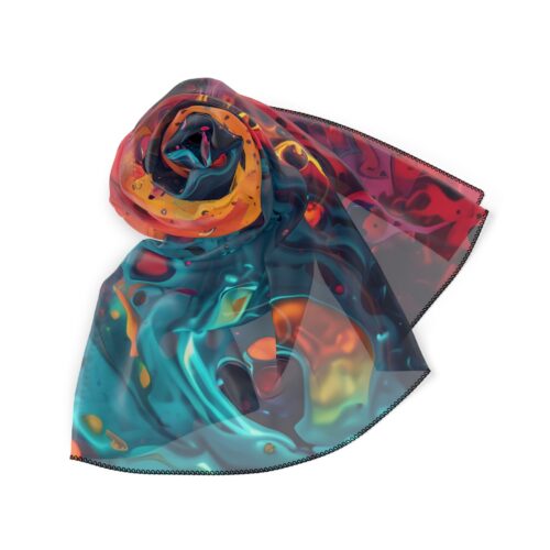 Bandana Hair Poly Scarf,Jewish Gift,Scarf for neck,Bat Mitzvah,Holiday Scarf,Holiday Gifts,Gifts for Wife,Gifts for Her,Bandanas for Her - Image 6