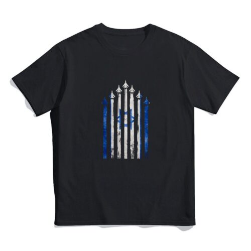 ISRAEL FLAG Air Force,Short Sleeve Tee,Cool Israel t-shirt, Gift T-shirts, Stand With Israel,Support Israel,Donate to Israel,Pray for Israel - Image 3