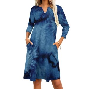 Printed Modern DRESS With POCKETS,Full Sleeve,Oversized Dress,Plus Size Women Dress,Maternity Dress,Loose Fitting Dress,Loose Shirt Dress