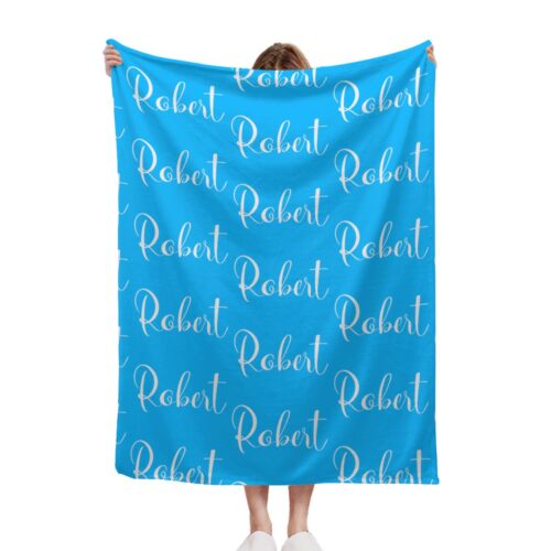 4 sizes + countless colors Warm Personalized Name Blanket,Customizable Throw Name Blanket,Custom Nursery or Grandma Name, Birthdays/Holidays